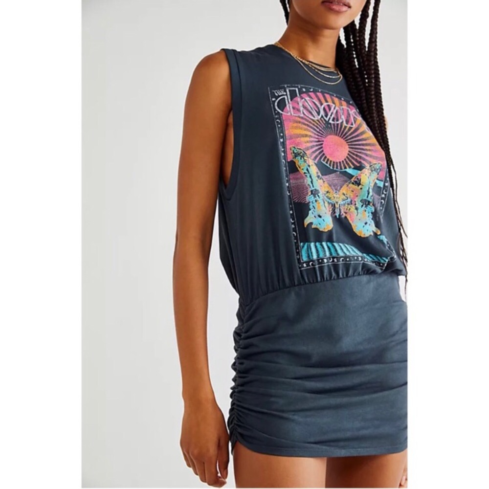 Free People Daydreamer The Doors Mini T-Shirt Dress
